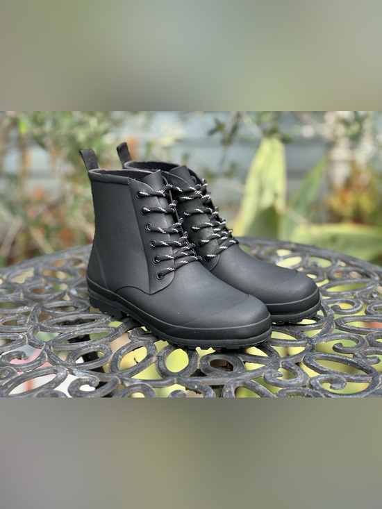 Madewell Shoes - Madewell — The Lace-Up Lugsole Rain Boot